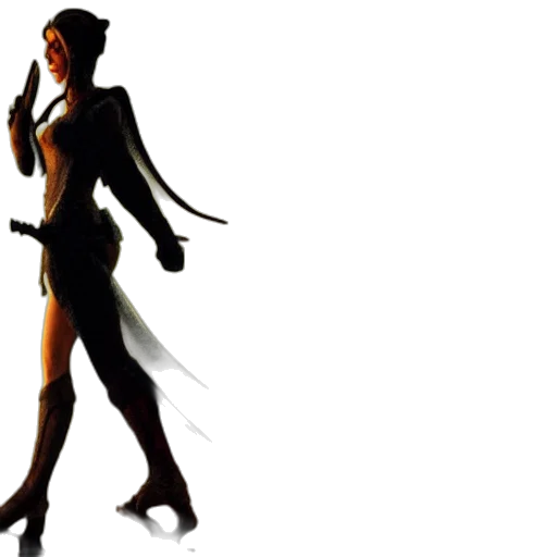 dress, staff, creature, concept art transparent PNG cut-out