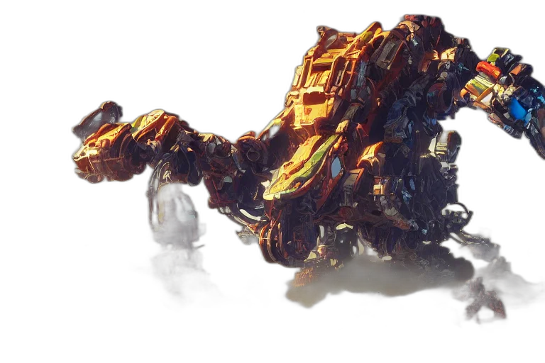 dragon, weapon, robot, hair transparent PNG cut-out