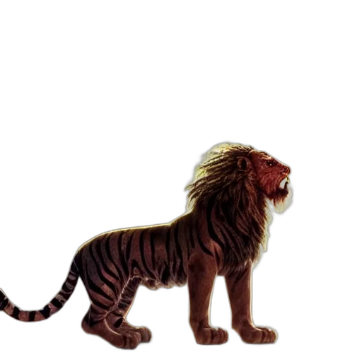 animal, creature, crown, staff transparent PNG cut-out