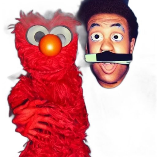mask, animal, face, staff, cartoon, elmo, version, eyes transparent PNG cut-out