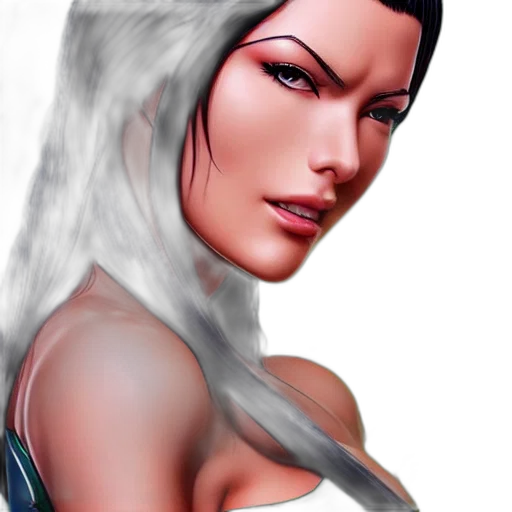 face, fantasy art, comic book art, photorealistic transparent PNG cut-out