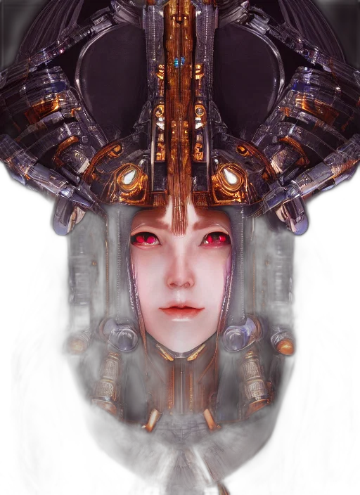 face, mask, crown, robot transparent PNG cut-out