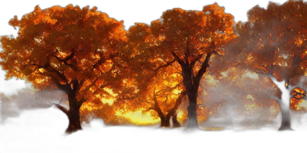 tree, crown, photorealistic, fantasy art, concept art, oil painting, fog, forest transparent PNG cut-out