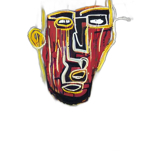 mask, face, crown, staff transparent PNG cut-out