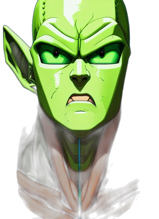 mask, face, staff, 3d render, concept art, fantasy art, comic book art, green transparent PNG cut-out