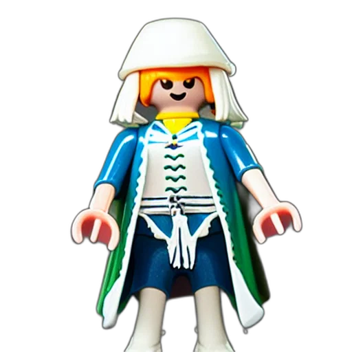jacket, staff, robot, hat, 3d render, concept art, pixel art, monochrome transparent PNG cut-out