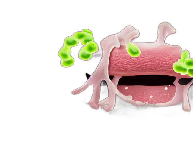 creature, animal, 3d render, concept art, mouth, full, bacteria transparent PNG cut-out
