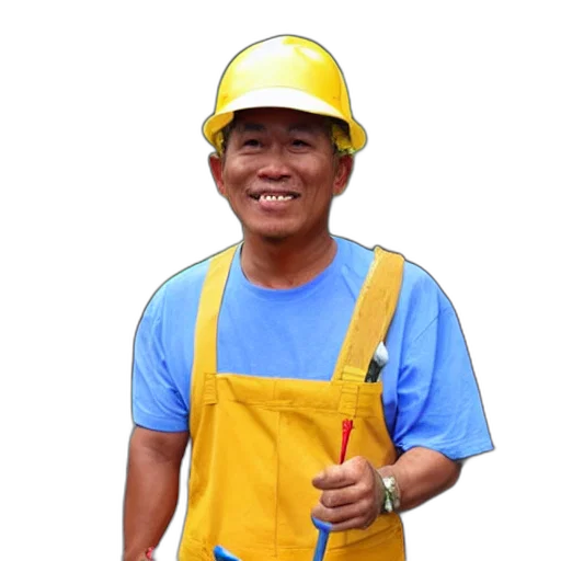 staff, hat, face, robot transparent PNG cut-out