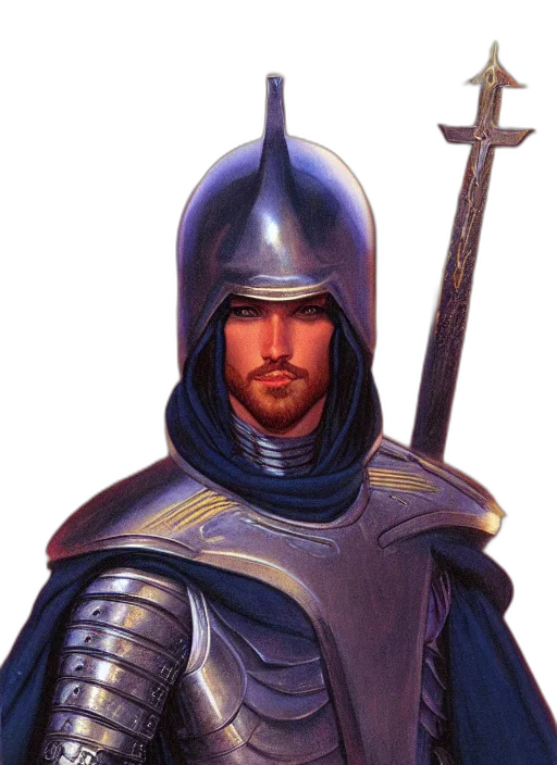 sword, staff, weapon, face, fantasy art, concept art, photorealistic, oil painting transparent PNG cut-out