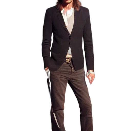 jacket, staff, concept art, photorealistic transparent PNG cut-out