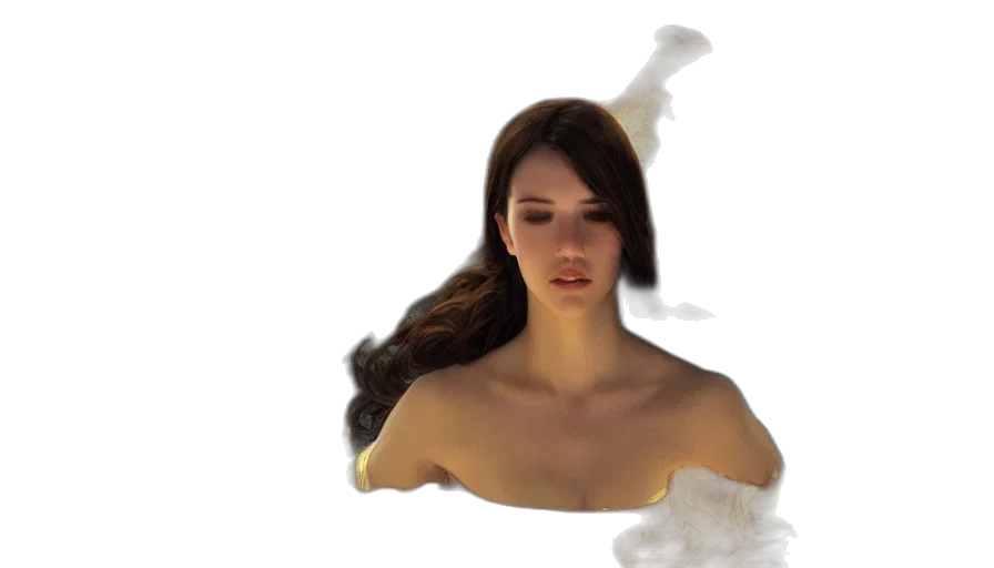 hair, dress, crown, face transparent PNG cut-out