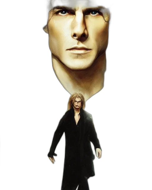 mask, face, jacket, hair, concept art, comic book art, photorealistic, 3d render transparent PNG cut-out