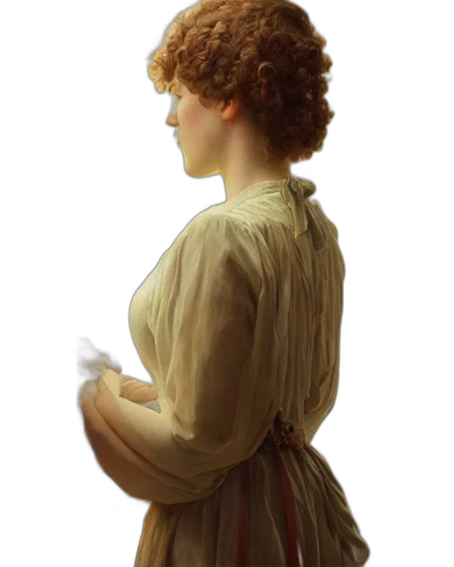 dress, staff, face, hat transparent PNG cut-out