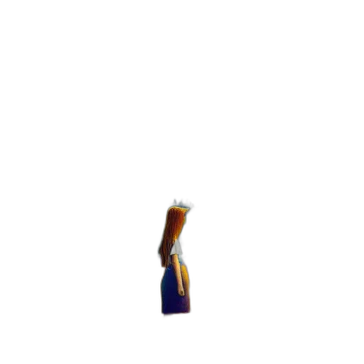 crown, staff, dress, hair transparent PNG cut-out