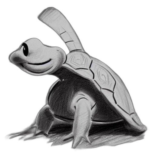 animal, staff, creature, robot, pencil sketch, concept art, photorealistic, 3d render transparent PNG cut-out