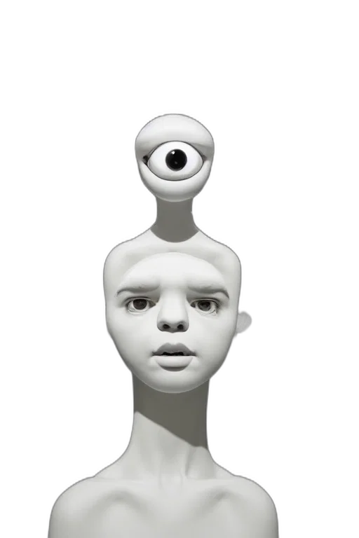 robot, face, mask, staff transparent PNG cut-out