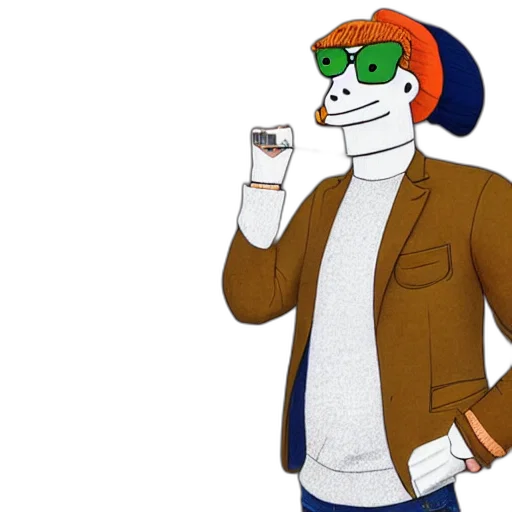 jacket, hat, mask, face transparent PNG cut-out