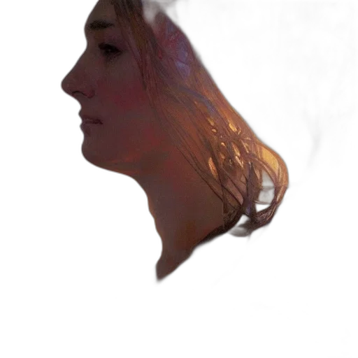 face, mask, hair, crown transparent PNG cut-out