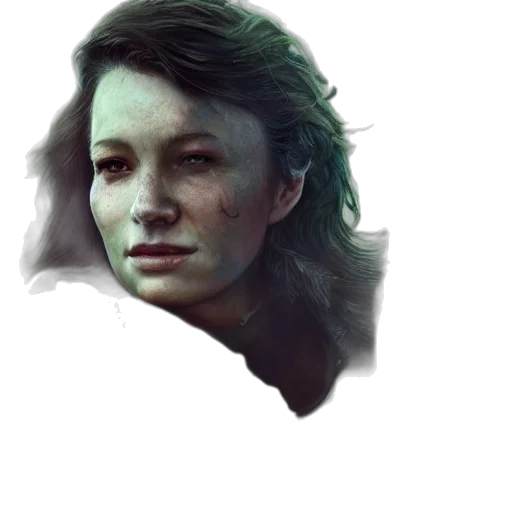 face, mask, photorealistic, concept art, pixel art, fantasy art, dark, green transparent PNG cut-out