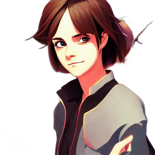 jacket, staff, face, anime transparent PNG cut-out