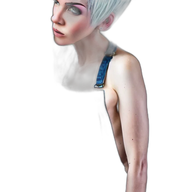 dress, hair, hat, creature, concept art, photorealistic, 3d render, fantasy art transparent PNG cut-out
