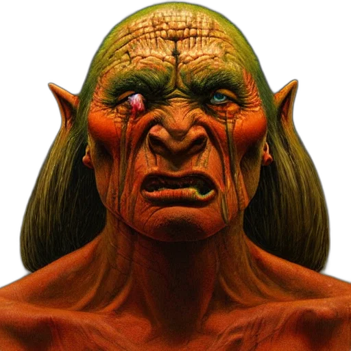 face, mask, creature, staff, concept art, photorealistic, fantasy art, 3d render transparent PNG cut-out