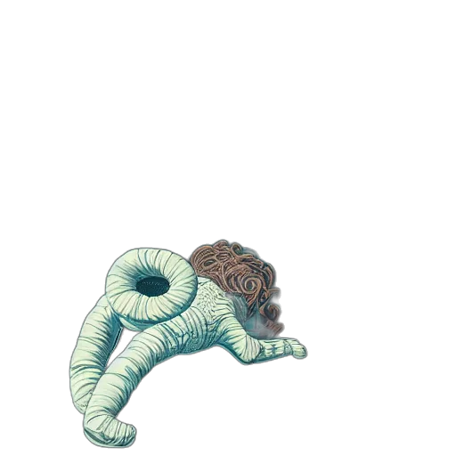 hair, creature, dragon, animal, watercolor, pixel art, concept art, fantasy art transparent PNG cut-out