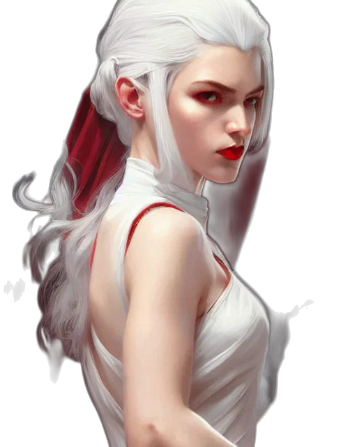 face, dress, dragon, crown, fantasy art, concept art, comic book art, photorealistic transparent PNG cut-out