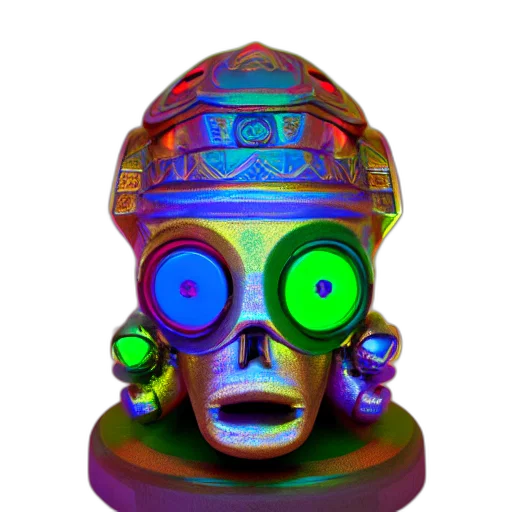 mask, robot, crown, face transparent PNG cut-out
