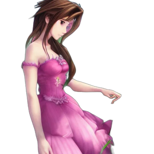 dress, staff, jewelry, concept art, 3d render, fantasy art, pixel art, pastel transparent PNG cut-out