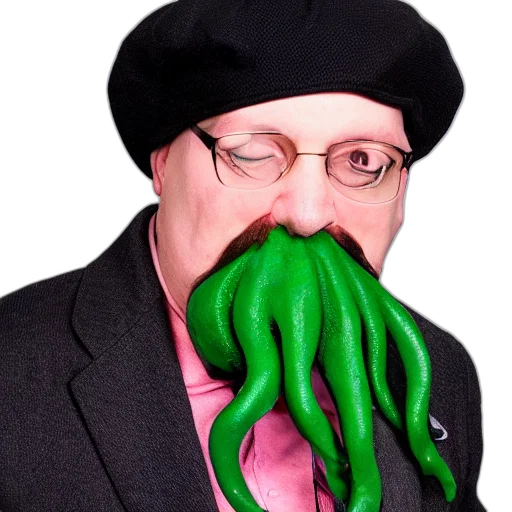 creature, hat, hair, animal, photorealistic, 3d render, concept art, professional transparent PNG cut-out