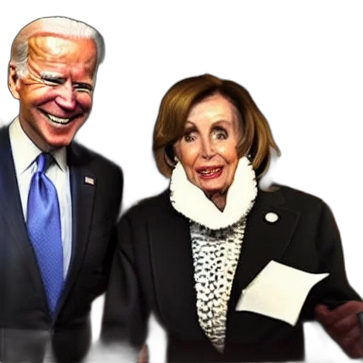 joe, biden, meets, nancy transparent PNG cut-out