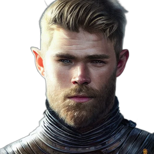 face, hair, staff, dragon transparent PNG cut-out