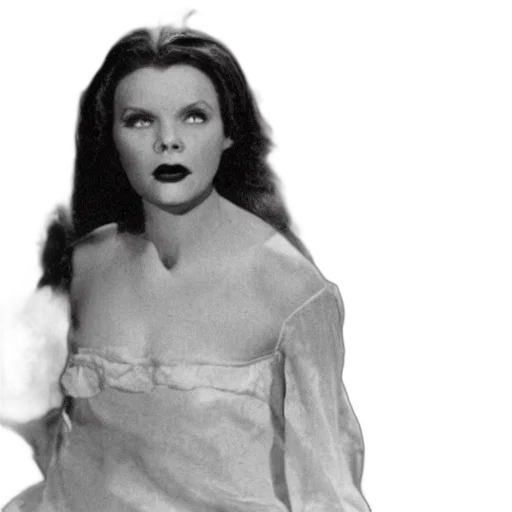 dress, photorealistic, lee, remick, vampire, film, black, white transparent PNG cut-out