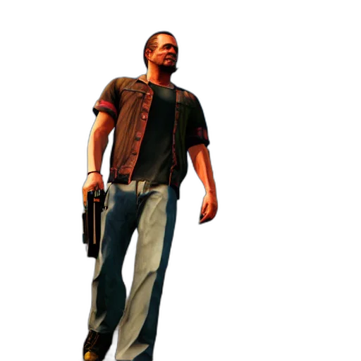 jacket, weapon, staff, 3d render, concept art, photorealistic, pixel art, still transparent PNG cut-out
