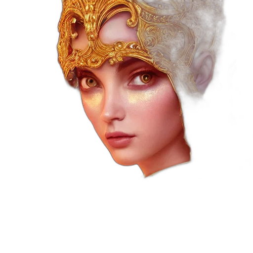 crown, hat, mask, face transparent PNG cut-out