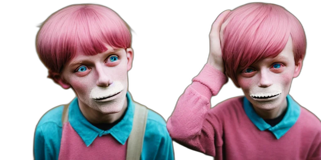 mask, creature, face, 3d render transparent PNG cut-out