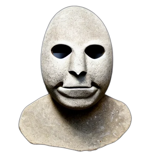 mask, face, creature, robot transparent PNG cut-out