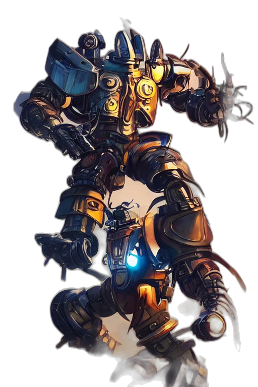 robot, weapon, concept art, fantasy art transparent PNG cut-out