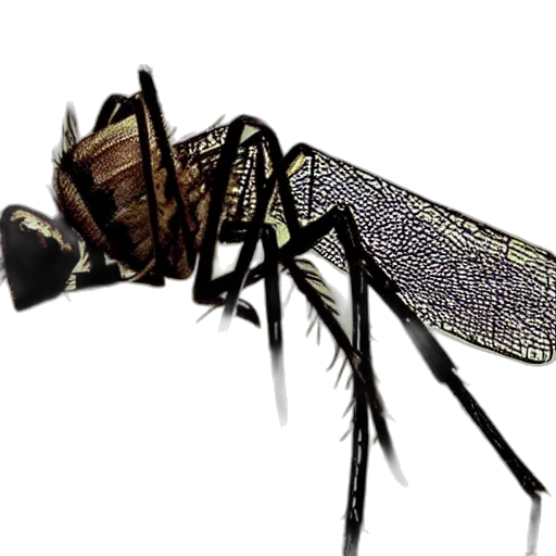 animal, creature, weapon, staff, 3d render, concept art, photorealistic, mosquito transparent PNG cut-out