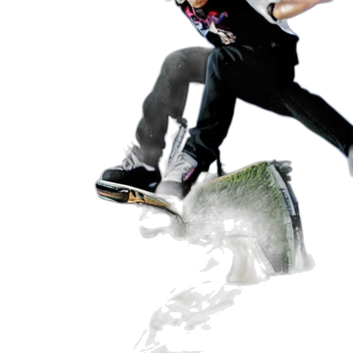 shoes, photorealistic, concept art, 3d render, tony, hawk, webswinging transparent PNG cut-out