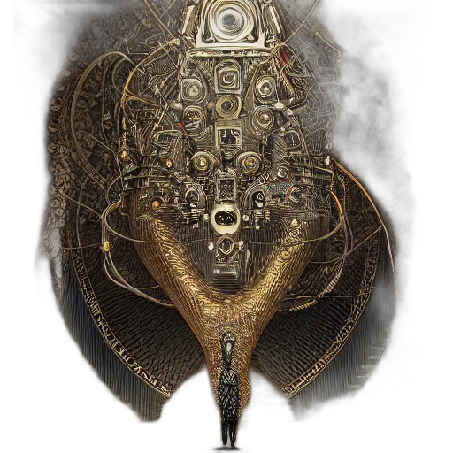 mask, dragon, jewelry, crown, concept art, fantasy art, photorealistic, computer transparent PNG cut-out