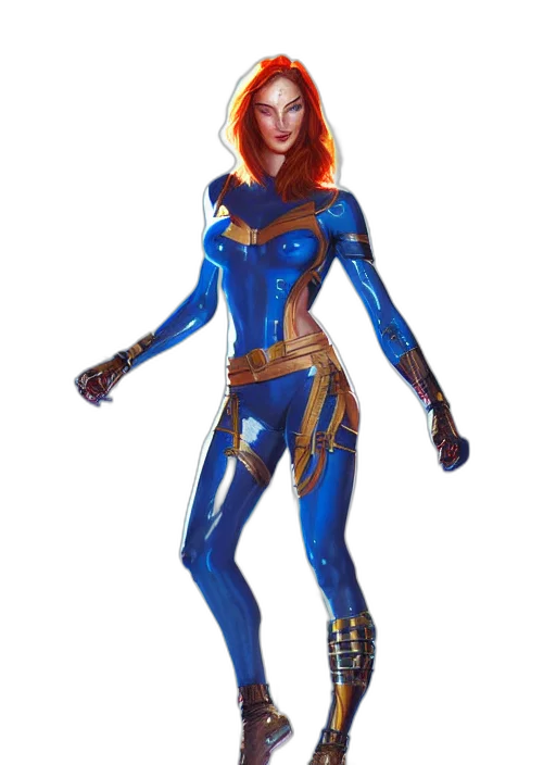 concept art, comic book art, fantasy art, 3d render, blue, portrait, apex, legends transparent PNG cut-out
