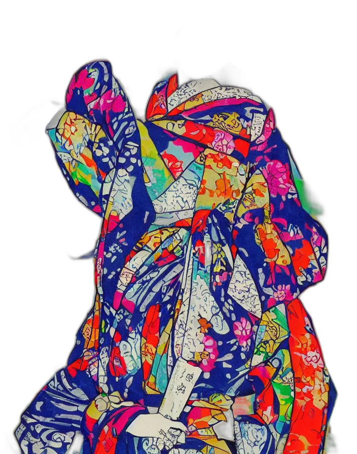 dress, jacket, umbrella, mask transparent PNG cut-out