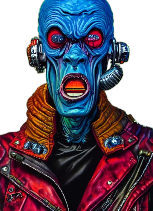 mask, robot, face, jacket transparent PNG cut-out