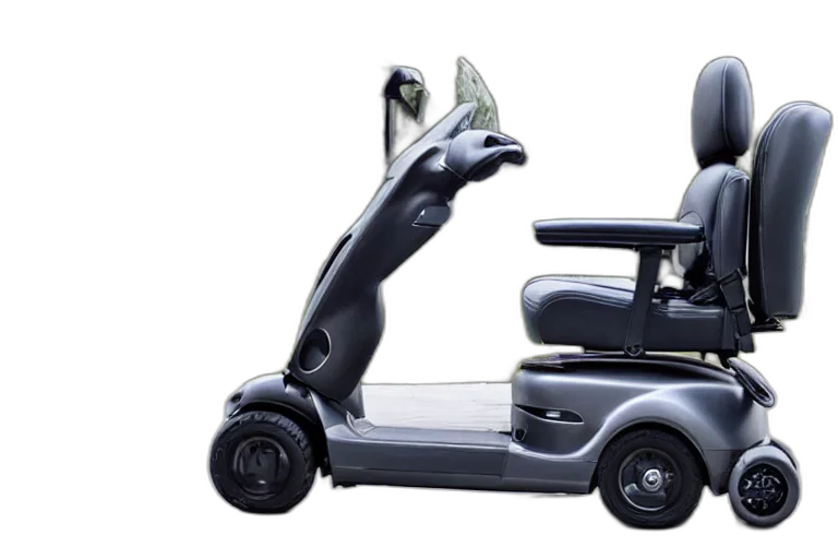 car, robot, 3d render, concept art, mobility, scooter, designed, produced transparent PNG cut-out