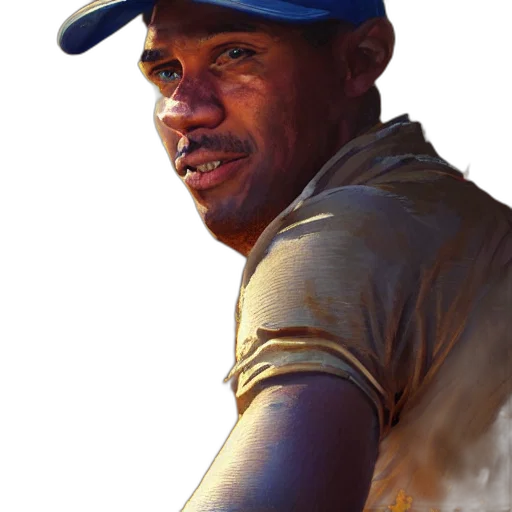 staff, face, hat, animal, photorealistic, oil painting, concept art, fantasy art transparent PNG cut-out