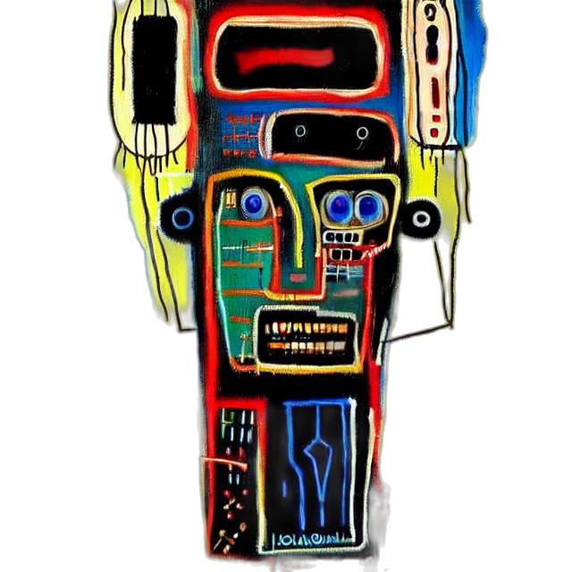 robot, mask, face, car, concept art, cartoon, beautiful, painting transparent PNG cut-out