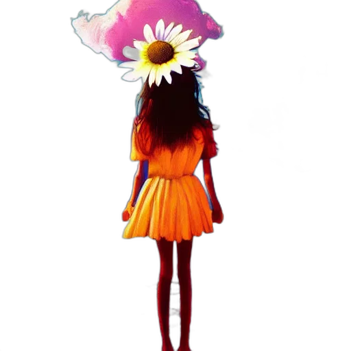 dress, flower, crown, hat transparent PNG cut-out