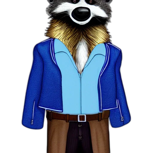 jacket, staff, mask, animal, concept art, cartoon, 3d render, pixel art transparent PNG cut-out